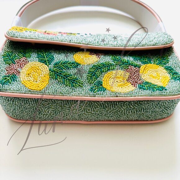 AMERICA & BEYOND Amalfi Dreams Beaded Shoulder / Clutch Bag NWT - Picture 5 of 10